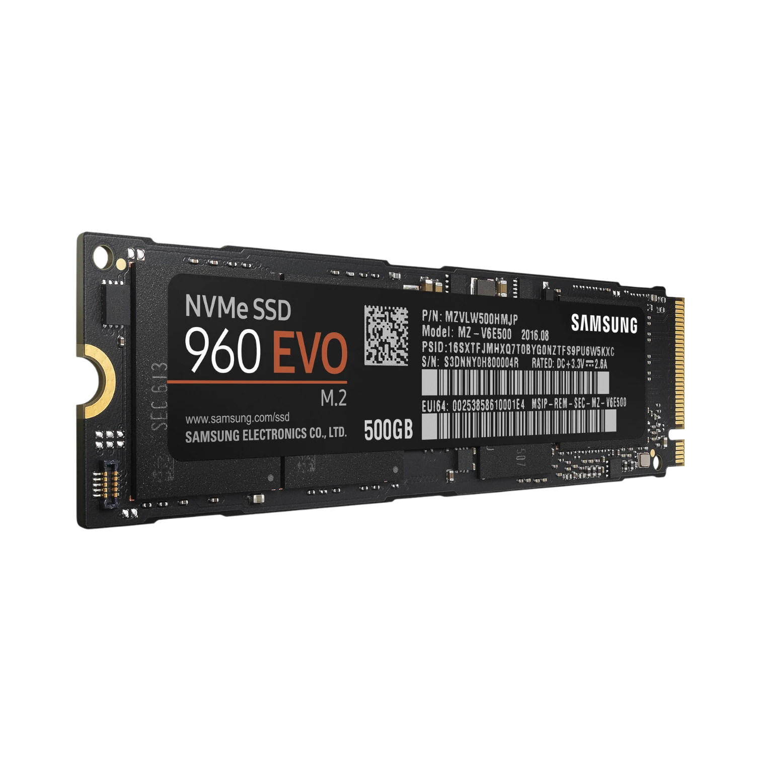 Samsung 960 EVO 500GB 1,800 MB/s NVMe M.2 Internal SSD — Being Shipped