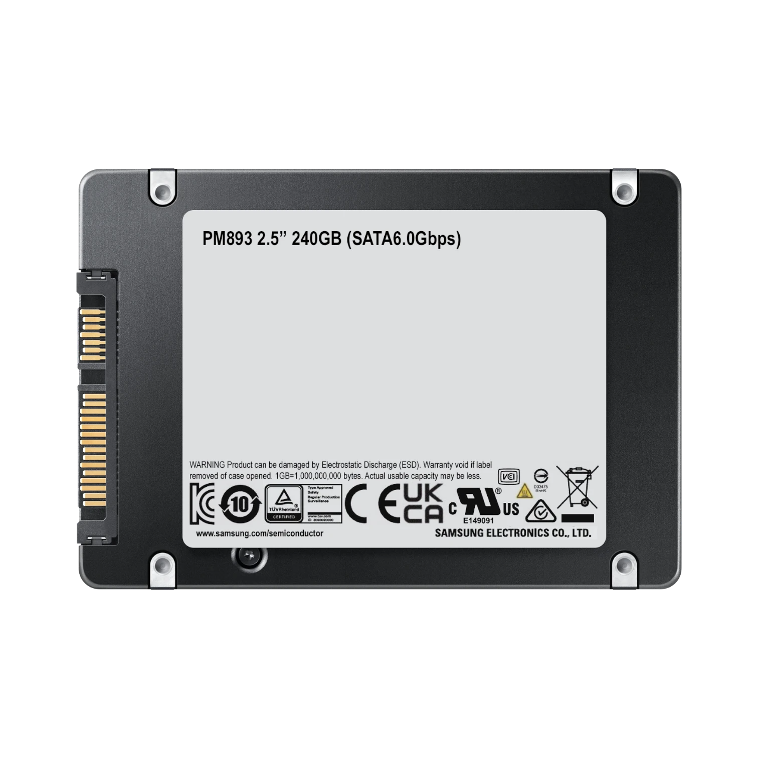 Samsung PM893 240GB 2.5" 380 MB/s SATA 6 Gb/s SSD — Being Shipped