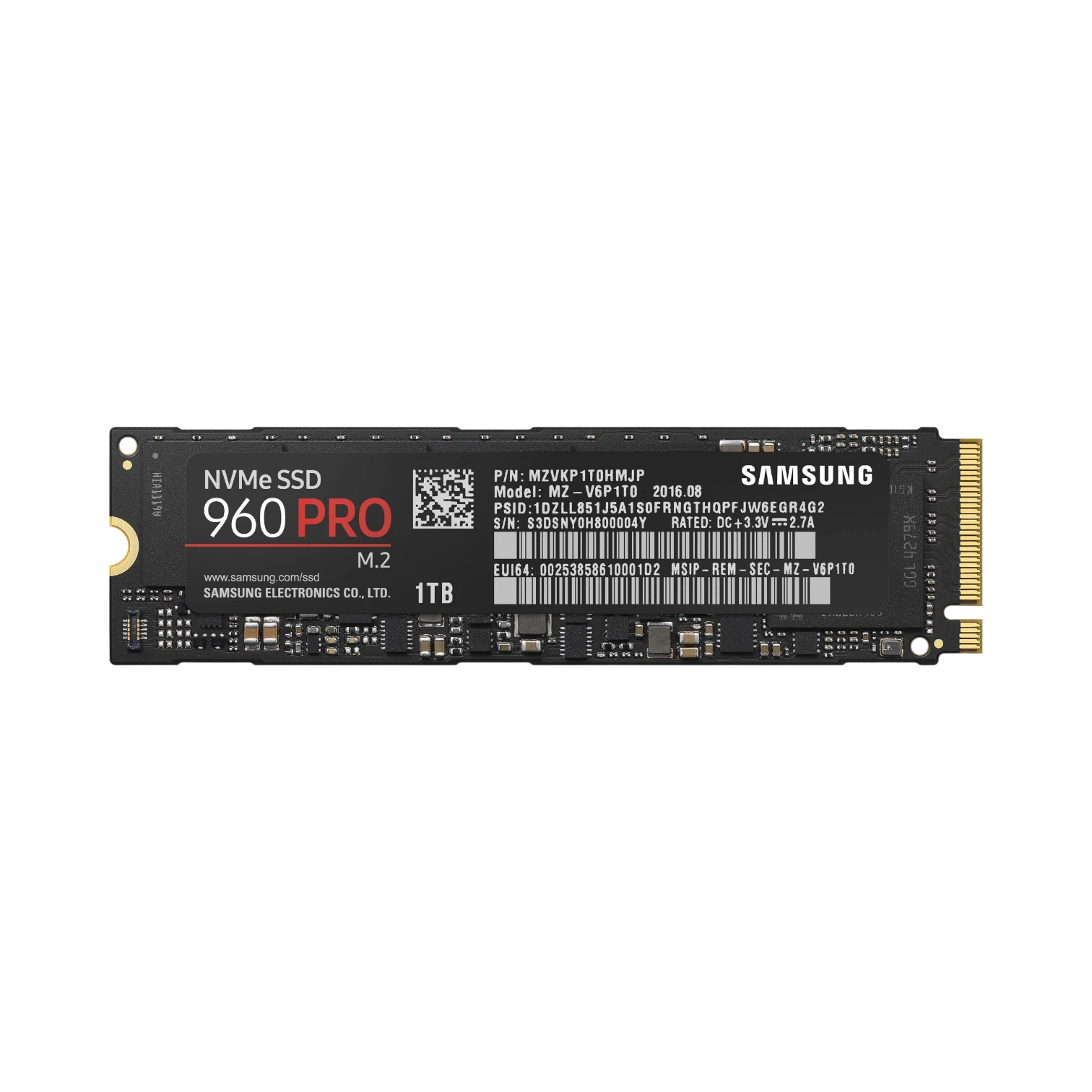 Samsung 960 PRO 1TB 2,100 MB/s NVMe M.2 Internal SSD — Being Shipped