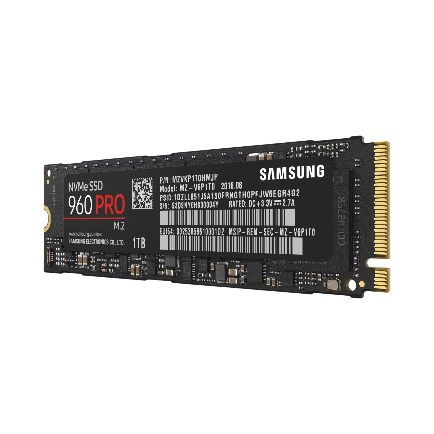 Samsung 960 PRO 1TB 2,100 MB/s NVMe M.2 Internal SSD — Being Shipped