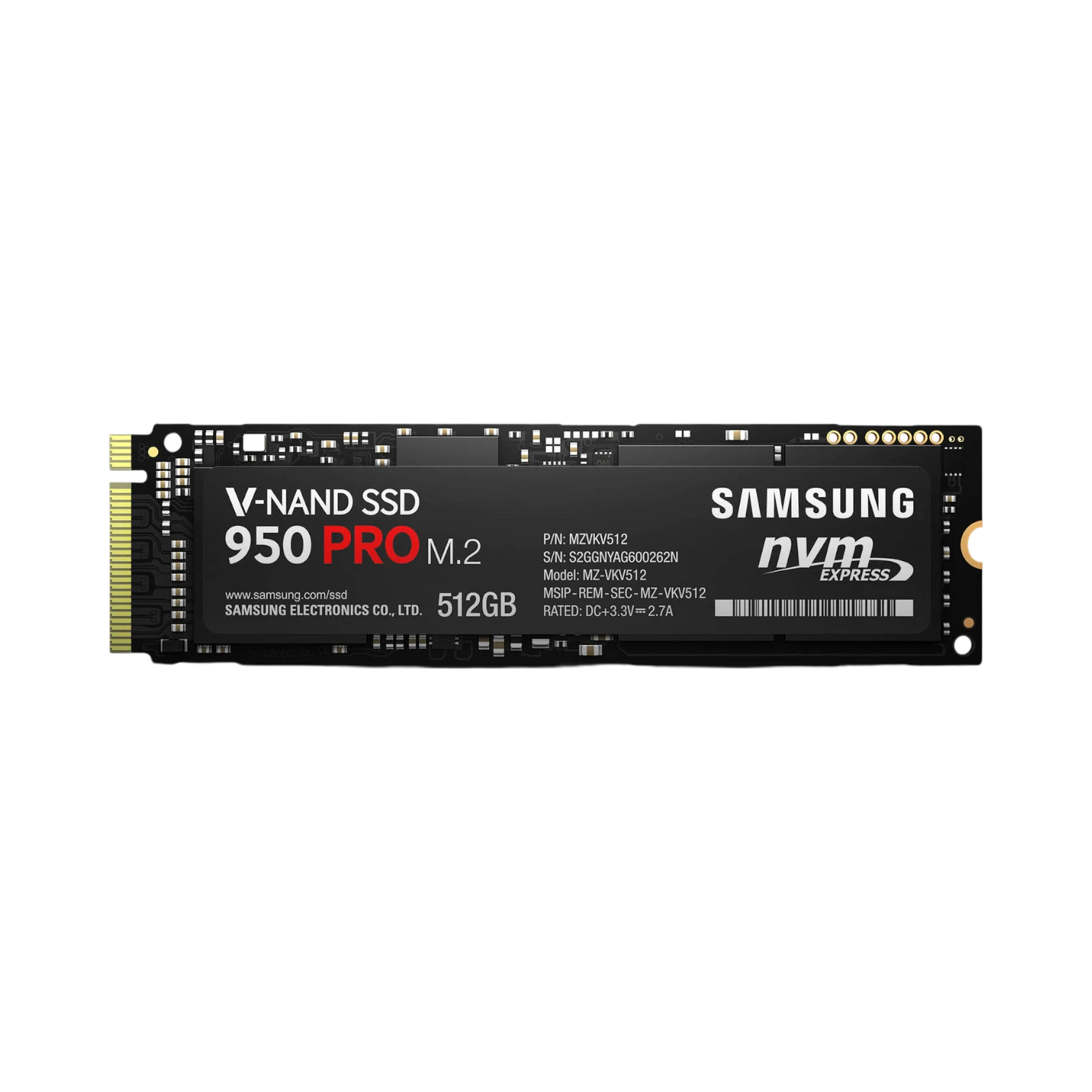 Samsung 950 Pro 512GB PCIe 3.0 x4 NVMe M.2 Internal SSD — Being Shipped