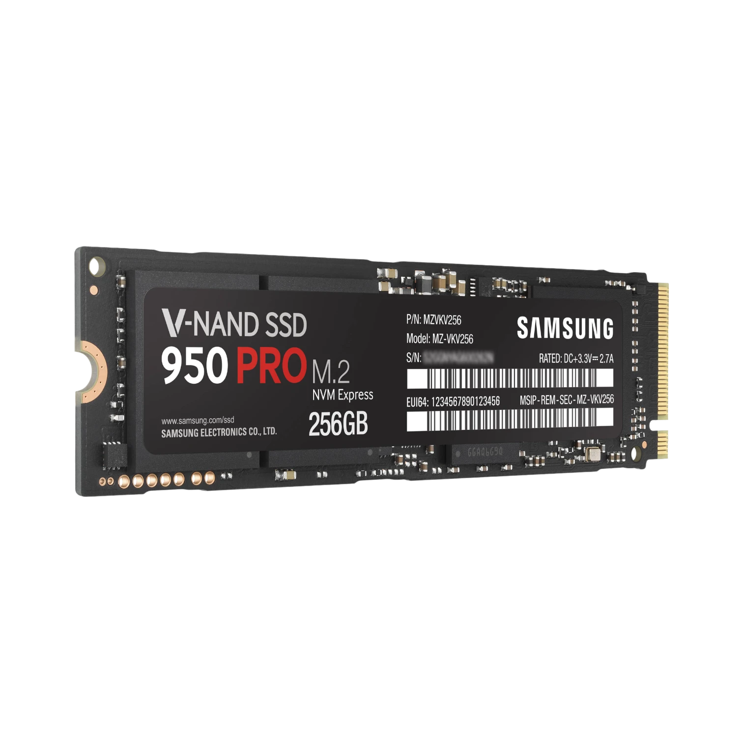 Samsung 950 PRO 256GB 900 MB/s NVMe M.2 SSD — Being Shipped