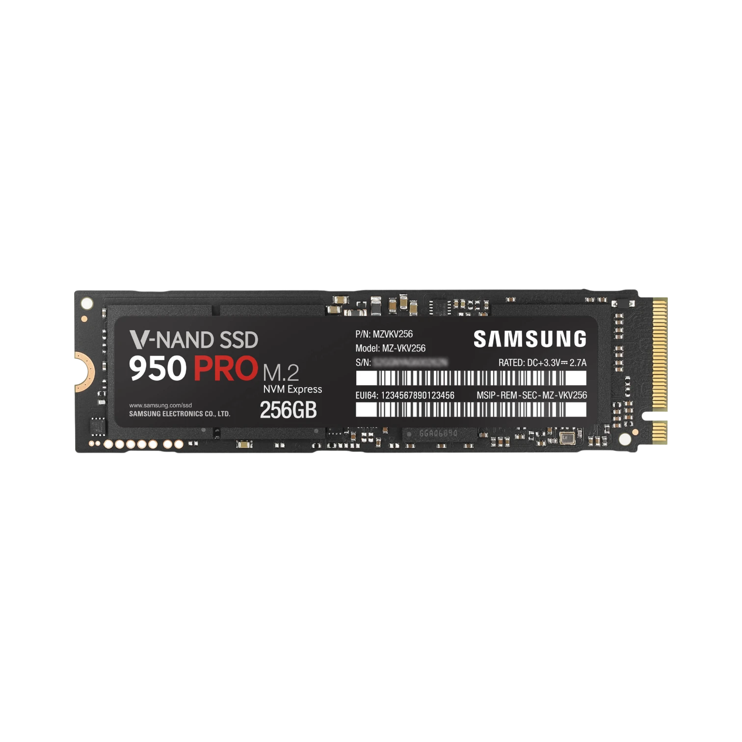 Samsung 950 PRO 256GB 900 MB/s NVMe M.2 SSD — Being Shipped