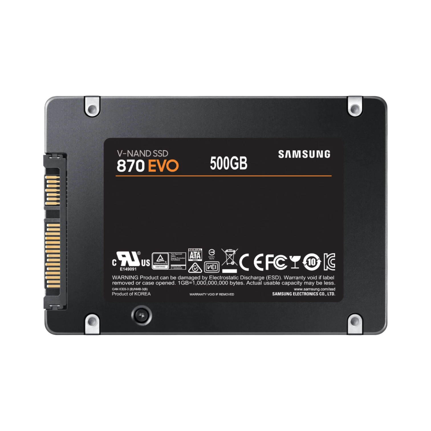 Samsung 870 EVO 500GB 2.5" 530 MB/s SATA 6Gb/s SSD — Being Shipped