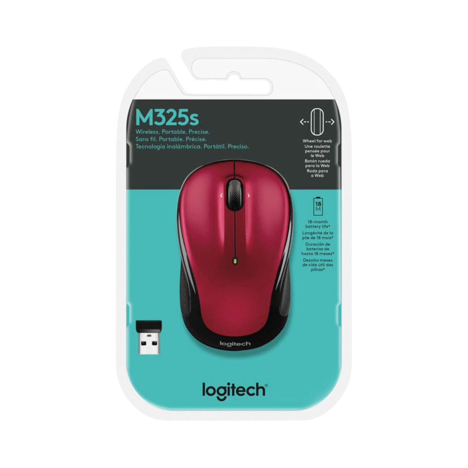 Logitech M325S Wireless Mouse (Red) — Being Shipped