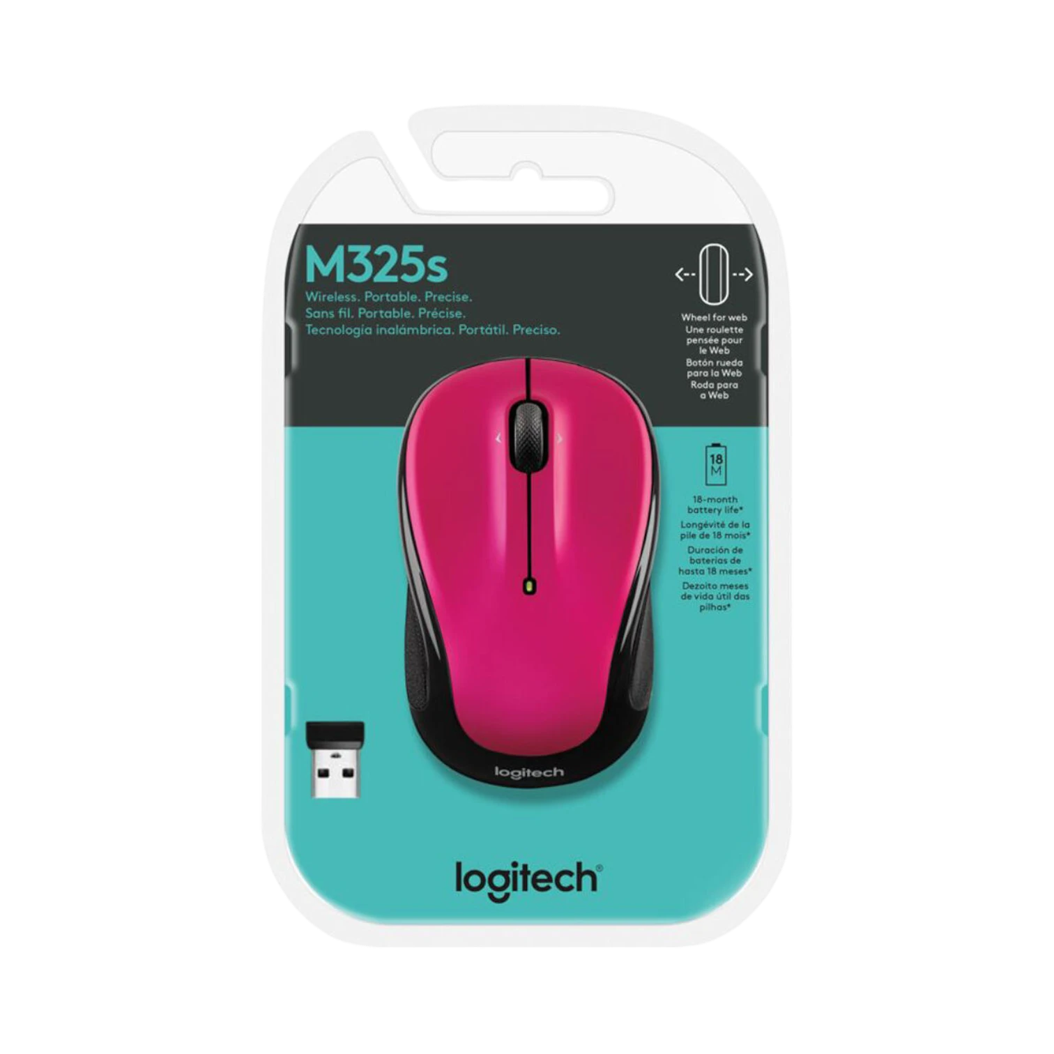 Logitech M325S Wireless Mouse (Brilliant Rose) — Being Shipped