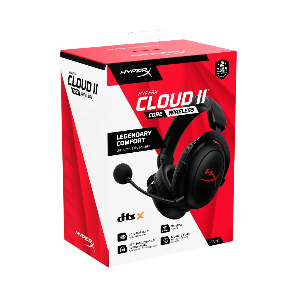 HyperX Cloud II Core Wireless Gaming Headset (Black) — Being Shipped