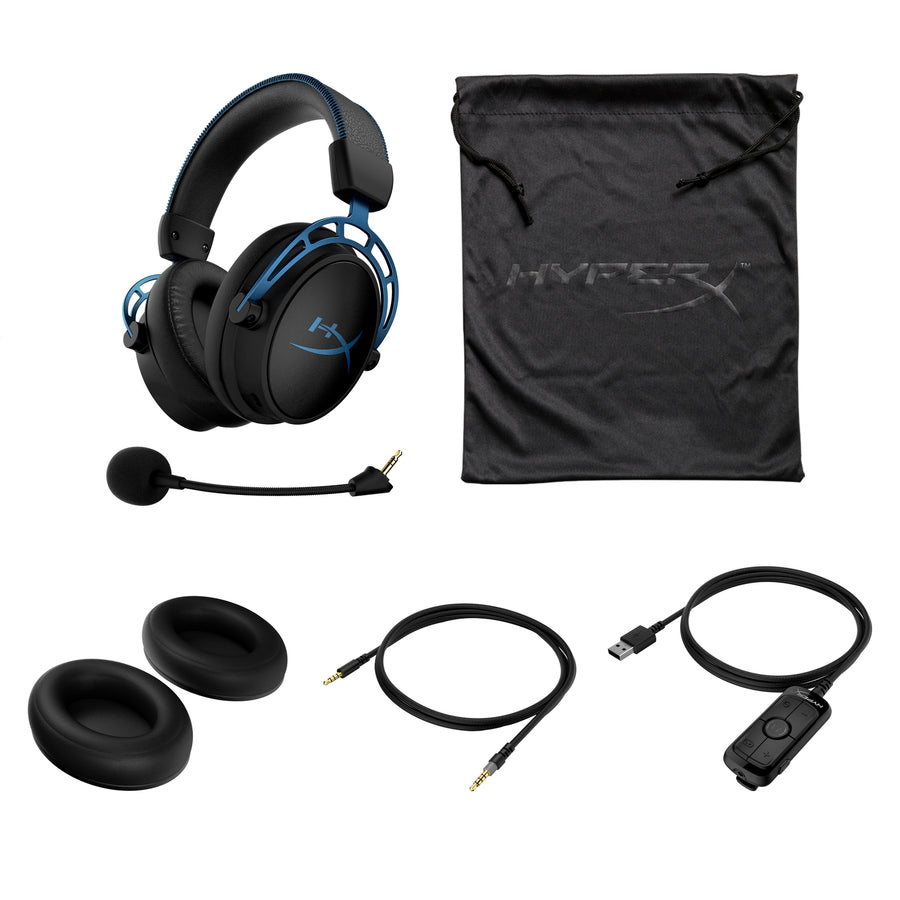 HyperX Cloud Alpha S Wired Gaming Headset (Black & Blue) — Being Shipped