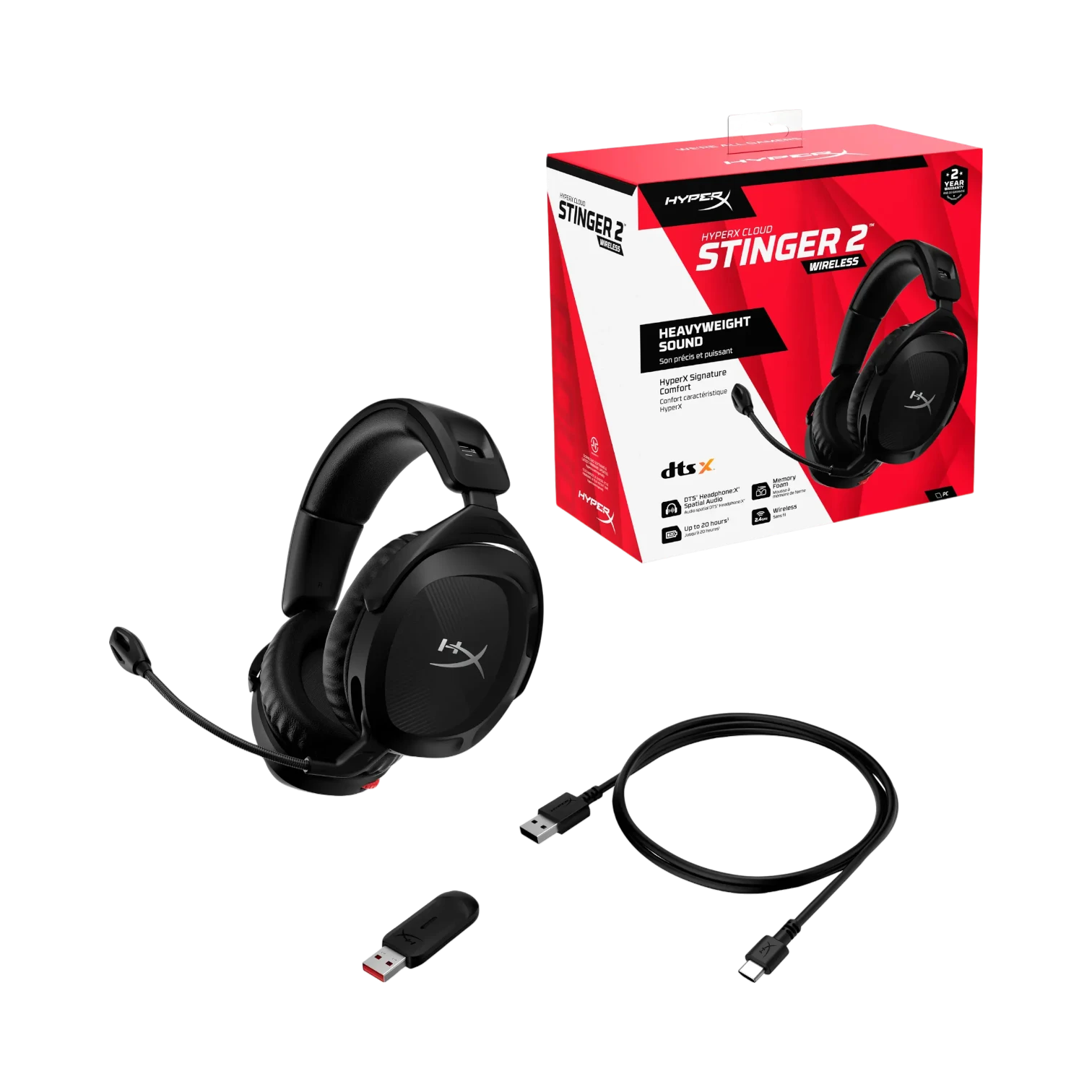 HyperX Cloud Stinger 2 Wireless Gaming Headset (Black) — Being Shipped