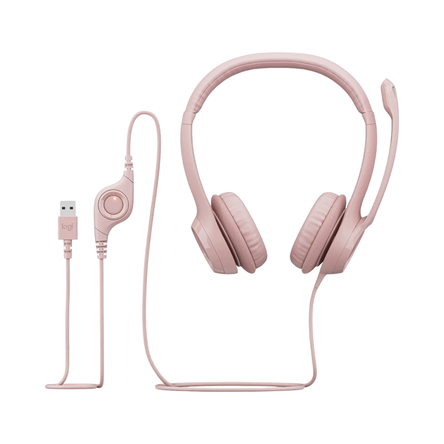 Logitech USB Headset H390 (Rose) — Being Shipped