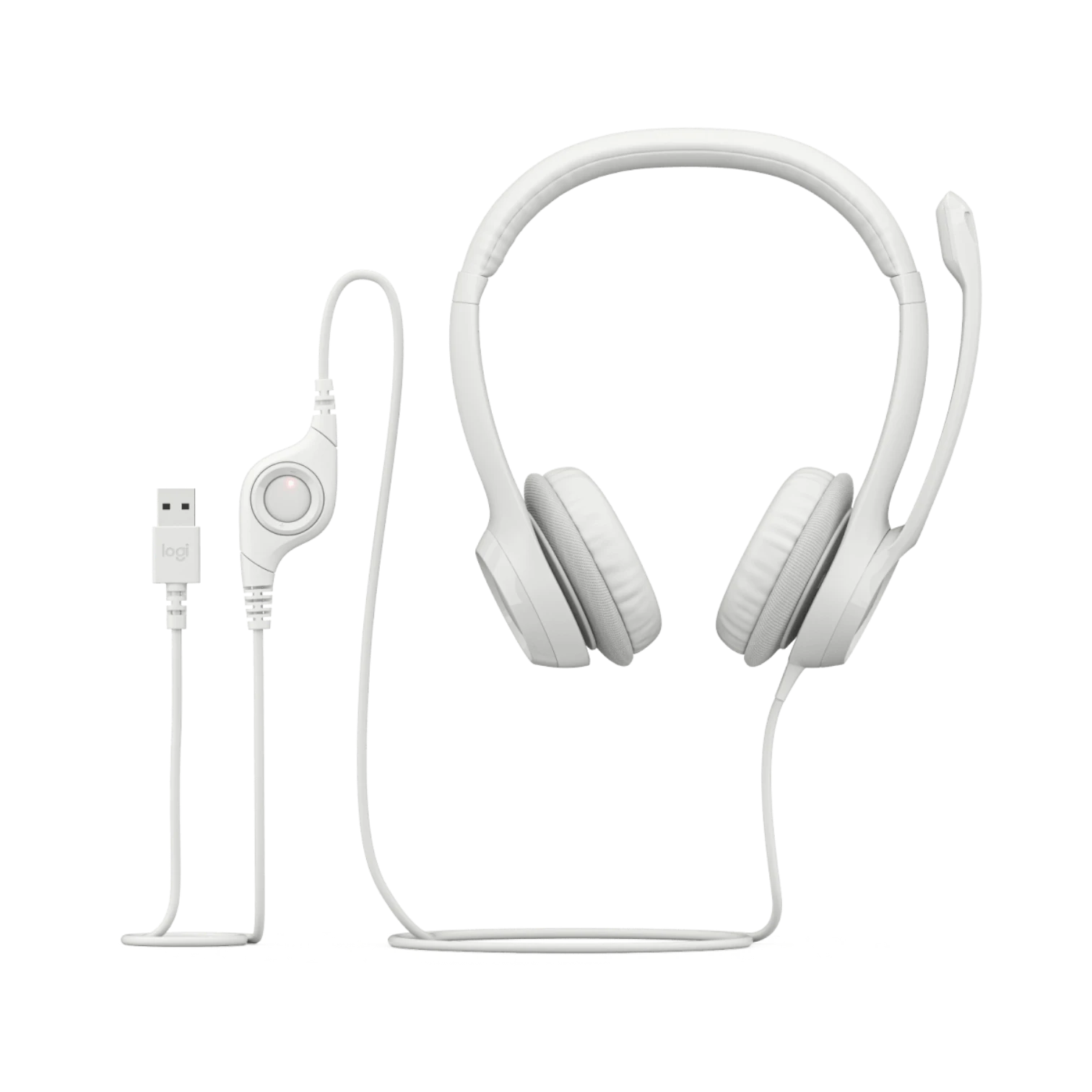 Logitech USB Headset H390 (Off-White) — Being Shipped