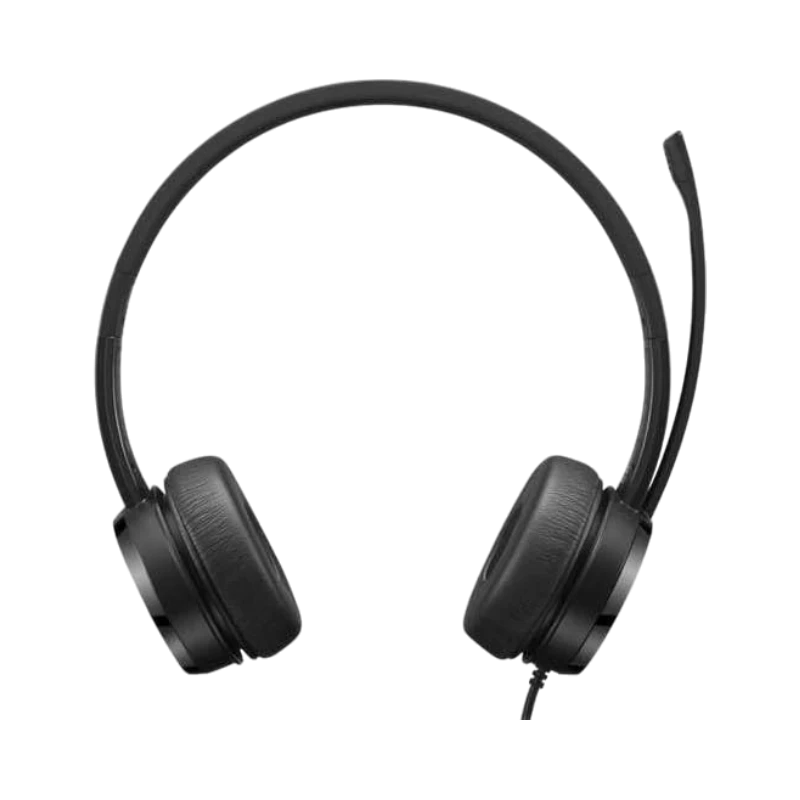 Lenovo USB-A Wired Stereo On-Ear Headset (Black) — Being Shipped