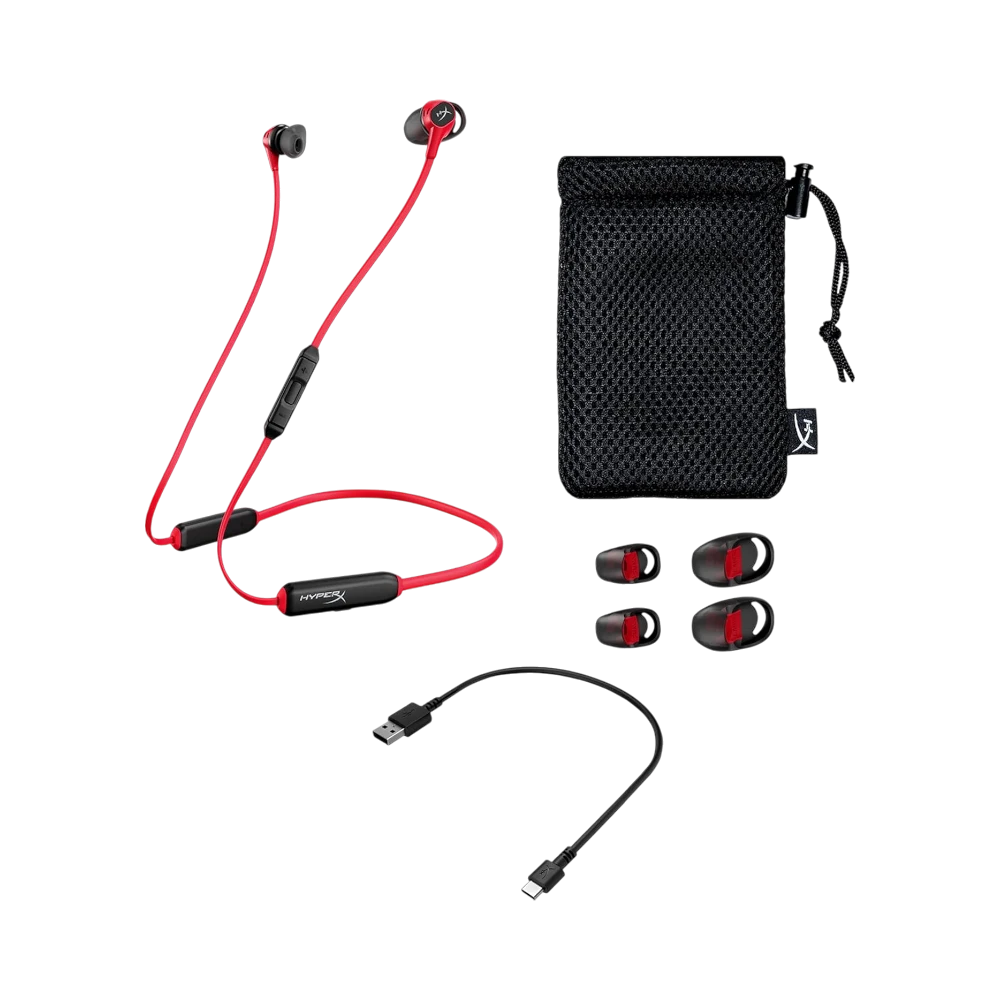 HyperX Cloud Buds Wireless Neckband In-Ear Headphones (Black/Red) — Being Shipped