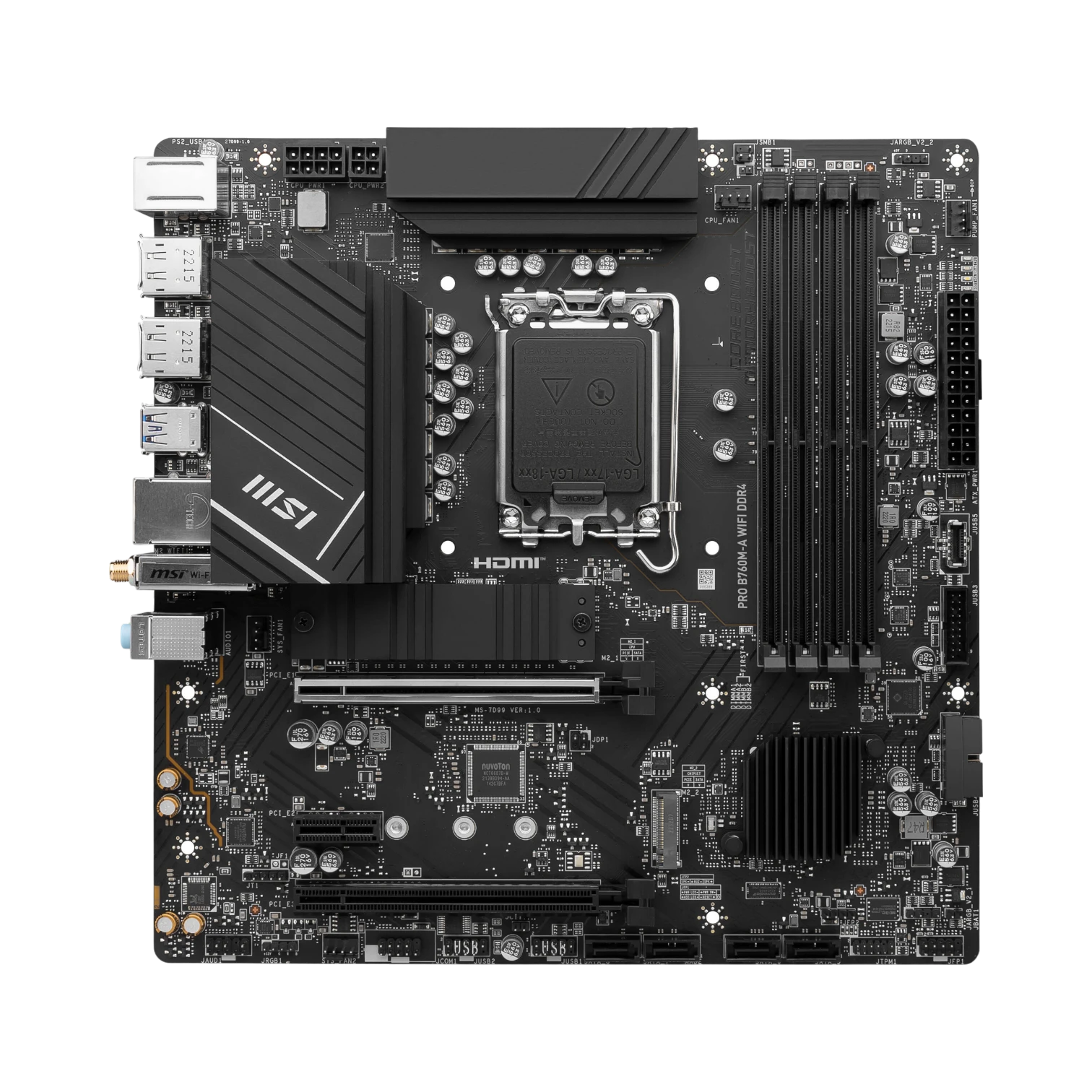 MSI PRO B760M-A WIFI DDR4 LGA 1700 Micro-ATX Motherboard — Being Shipped