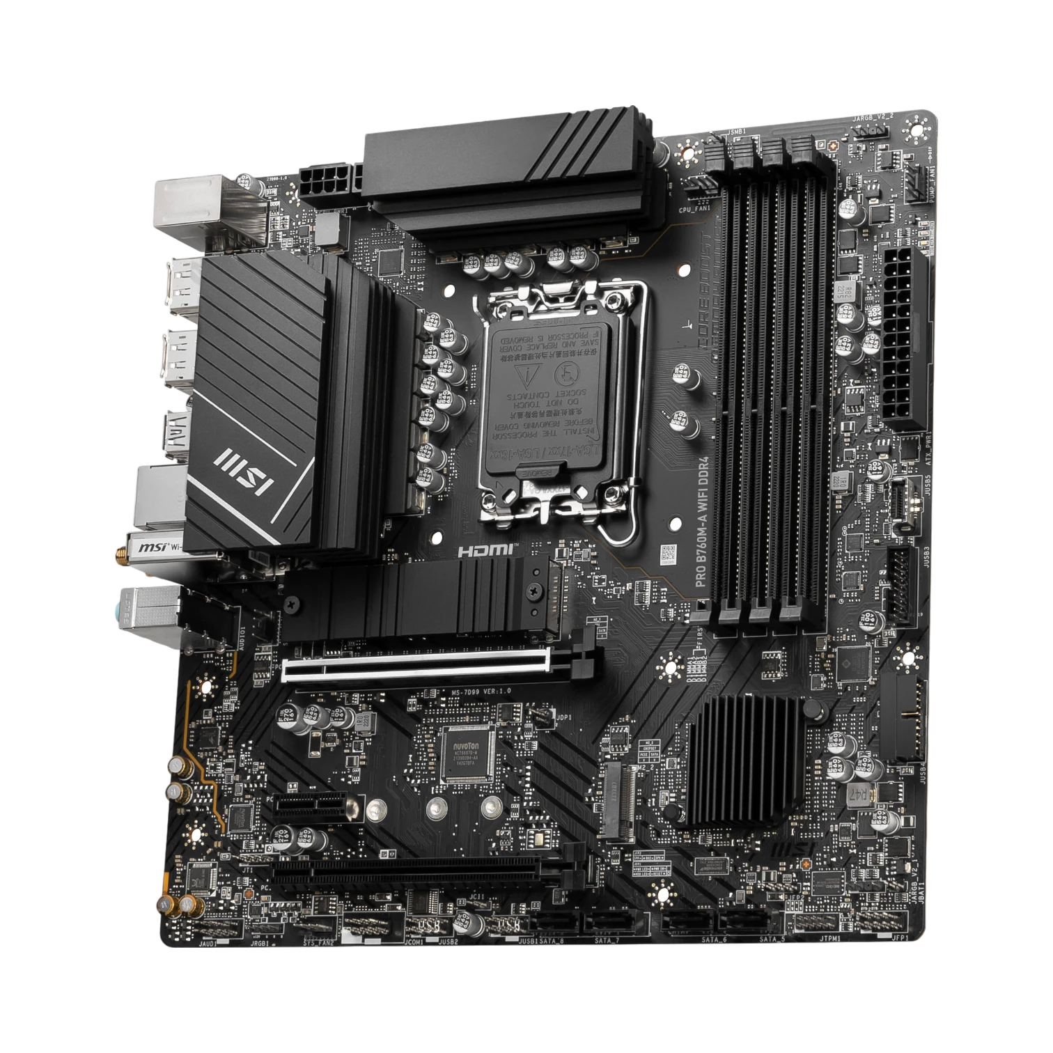 MSI PRO B760M-A WIFI DDR4 LGA 1700 Micro-ATX Motherboard — Being Shipped