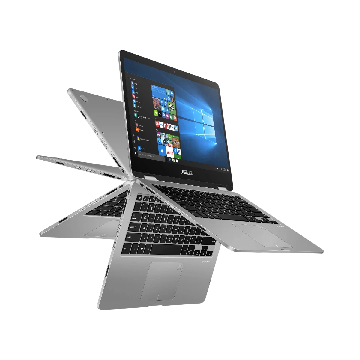 ASUS VivoBook Flip 14 2-in-1 14” Laptop, Intel Pentium Silver N5030, 4GB RAM, 128GB eMMC — Being Shipped