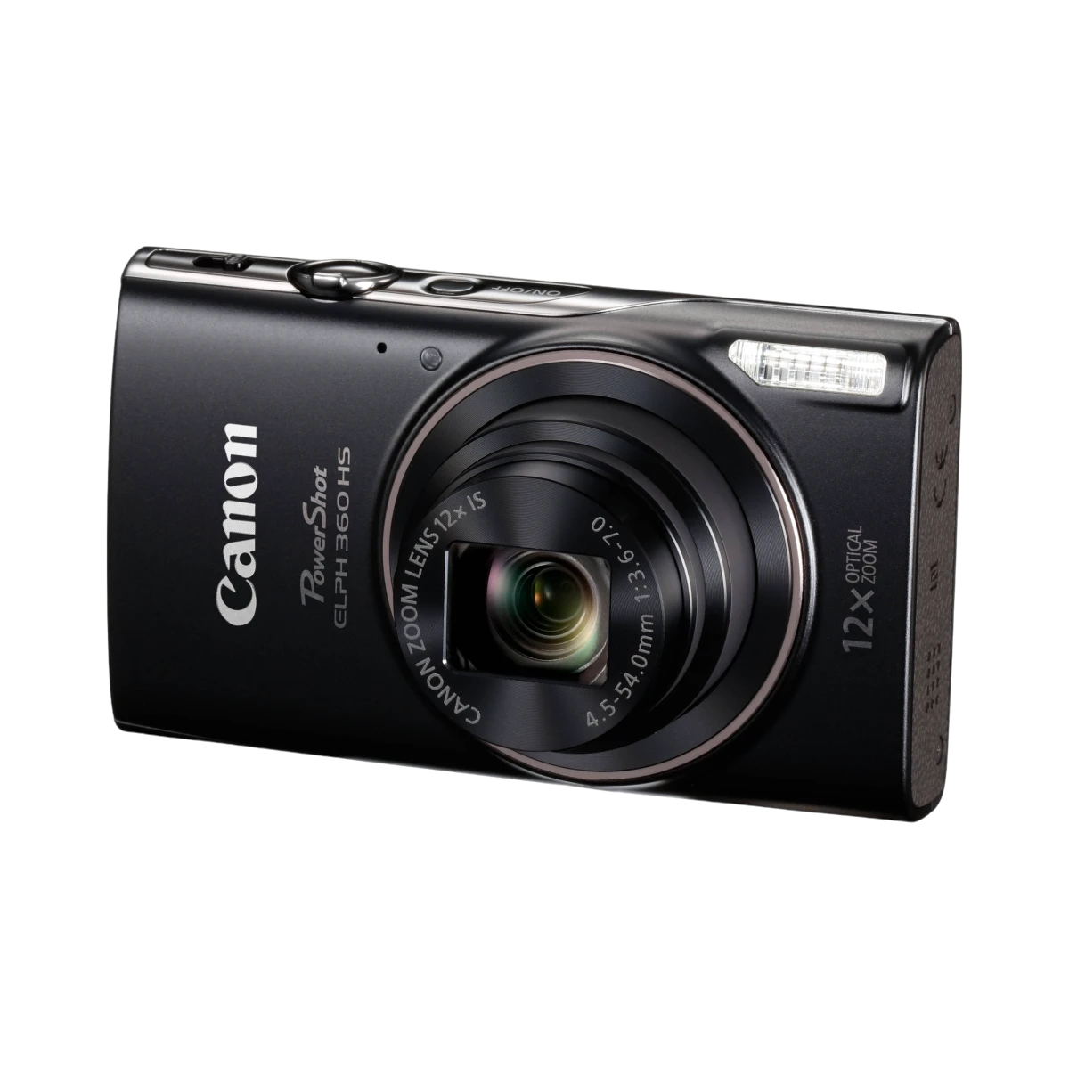 Canon PowerShot ELPH 360 HS Digital Camera (Black) — Being Shipped