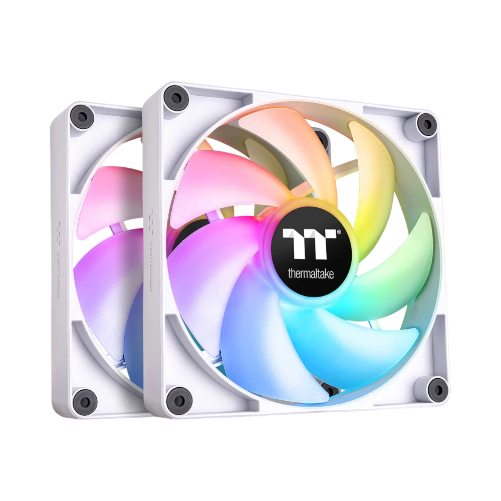 Thermaltake CT140 PC ARGB 2-Pack Cooling Fan (White) — Being Shipped