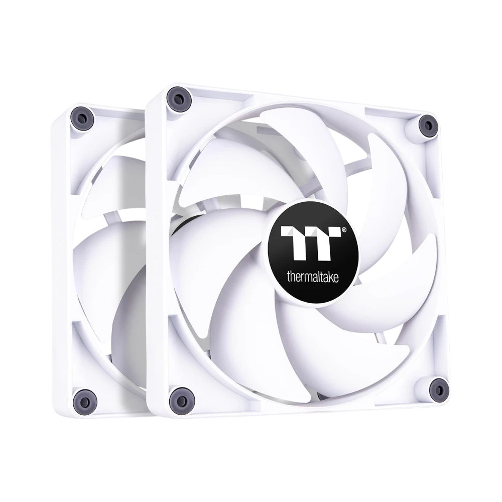 Thermaltake CT120 2-Pack PC Cooling Fan (White) — Being Shipped