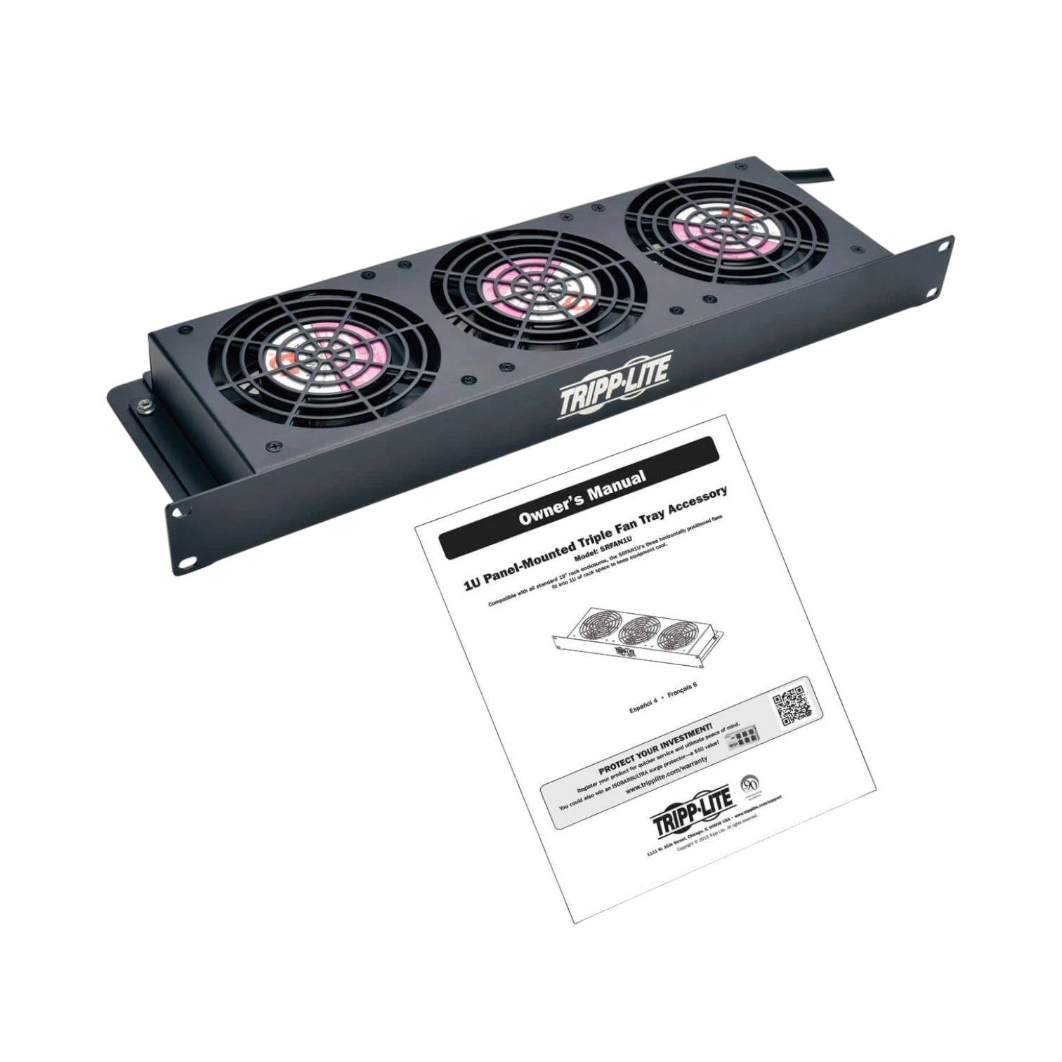 Tripp Lite SmartRack 1U Fan Tray with 3 120V High-Performance Fans — Being Shipped