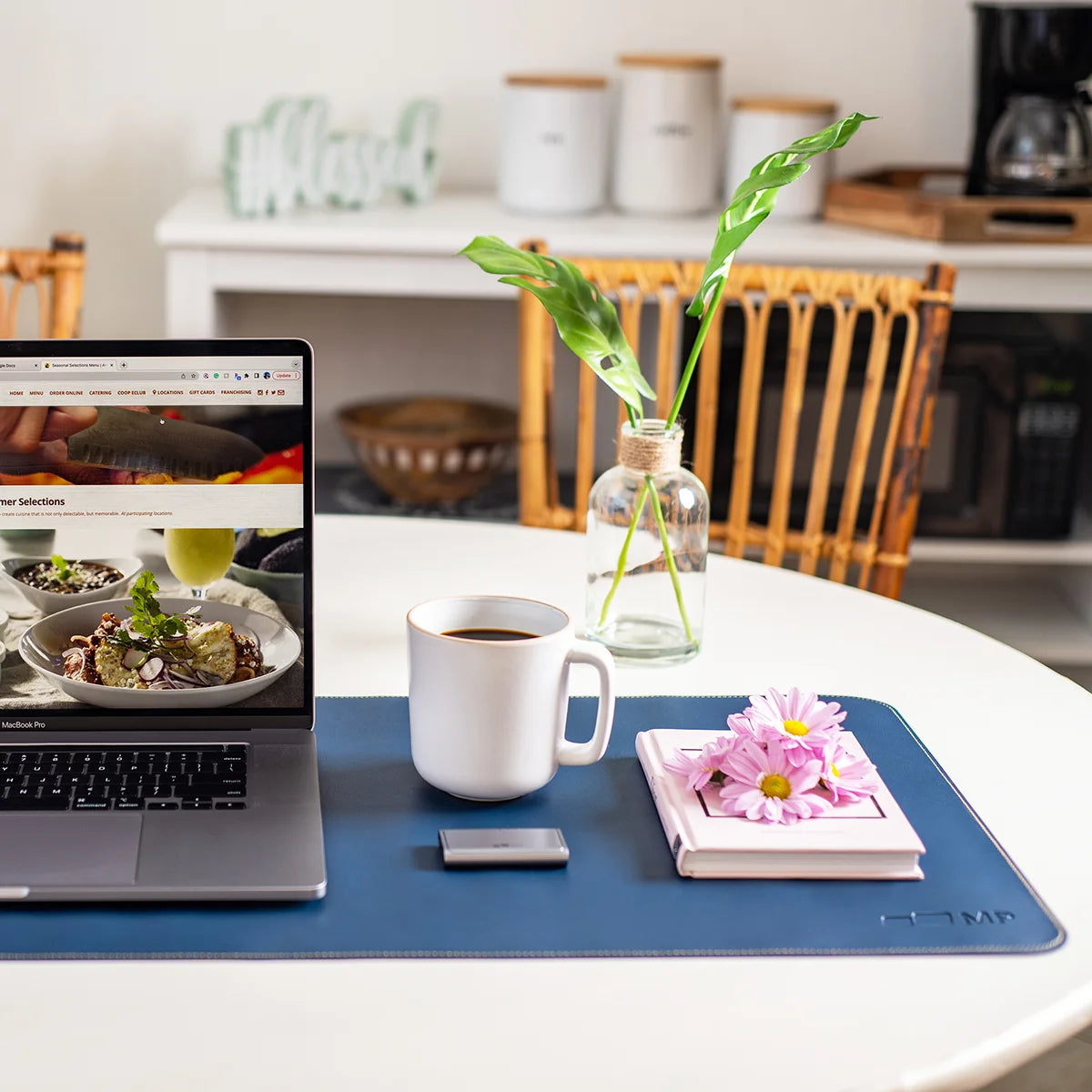 Mobile Pixels Anti-Slip PU Leather Desk Pad (Sail Blue) — Being Shipped