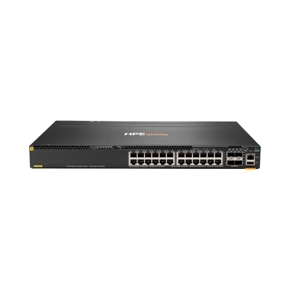 Aruba HPE CX 6300M 24-Port 1GbE PoE+ Switch — Being Shipped