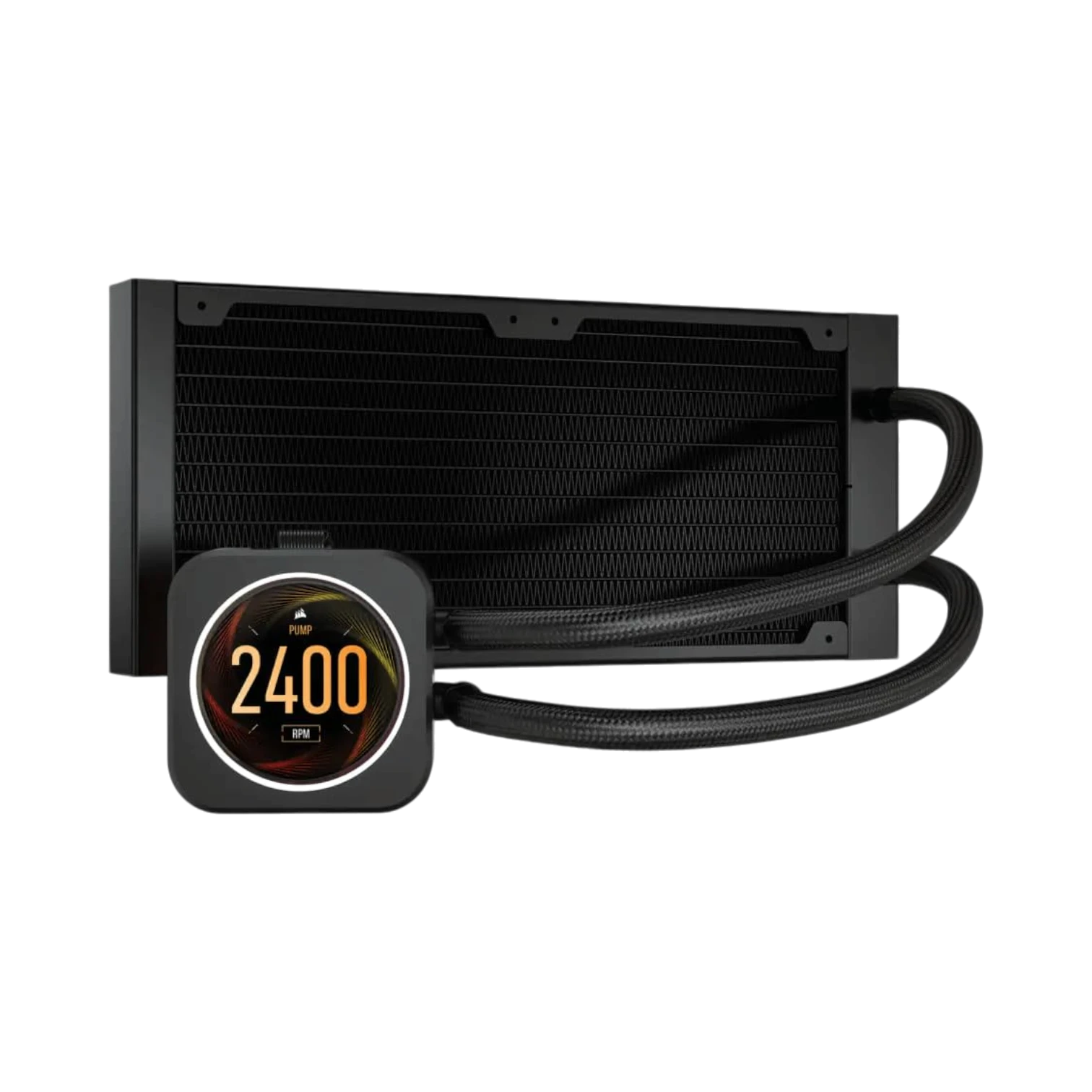 Corsair iCUE H100i ELITE LCD Display Liquid CPU Cooler (Black) — Being Shipped