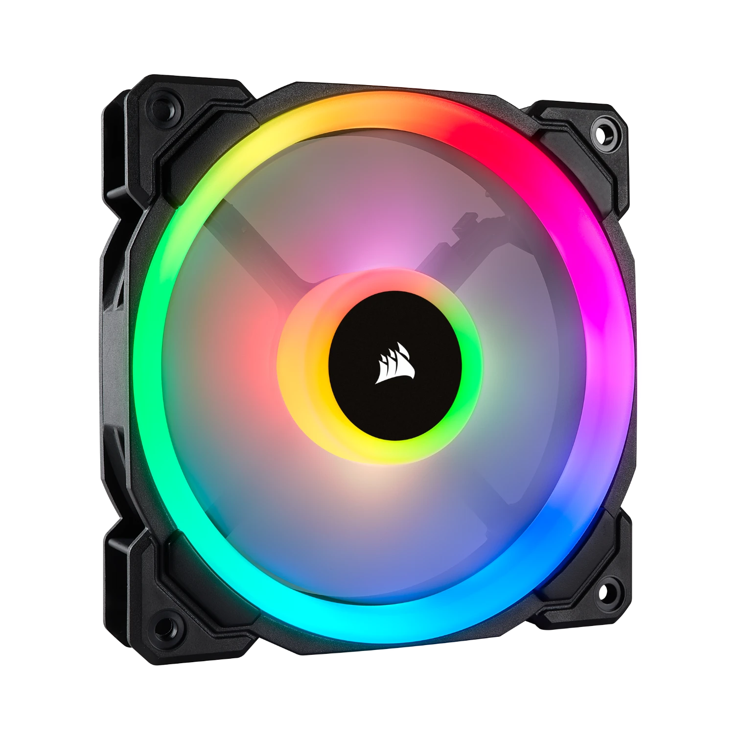 Corsair LL120 3-Pack RGB 120mm Dual Light Loop RGB LED PWM Fan (Black) — Being Shipped