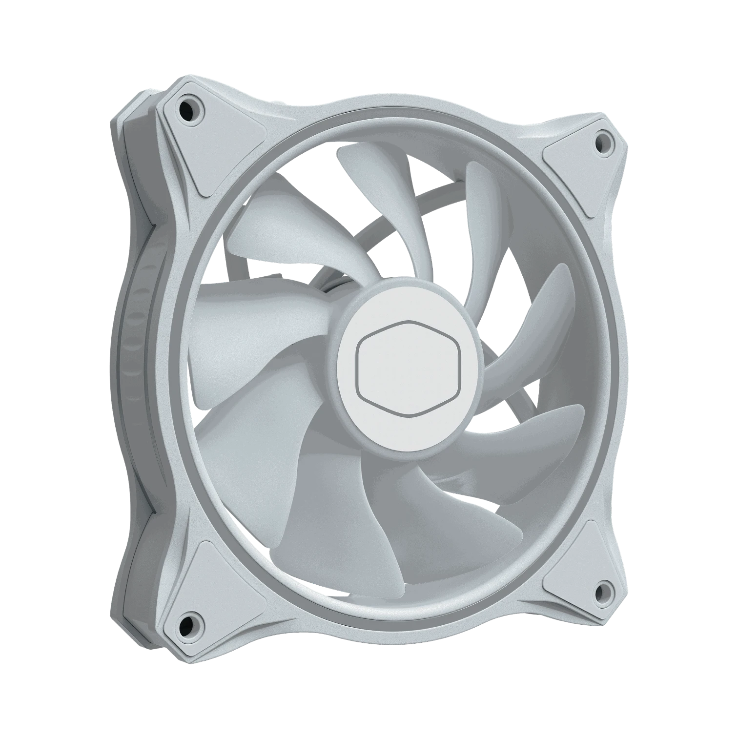 Cooler Master MasterFan MF120 Halo 3-Pack RGB 120mm Fan (White) — Being Shipped