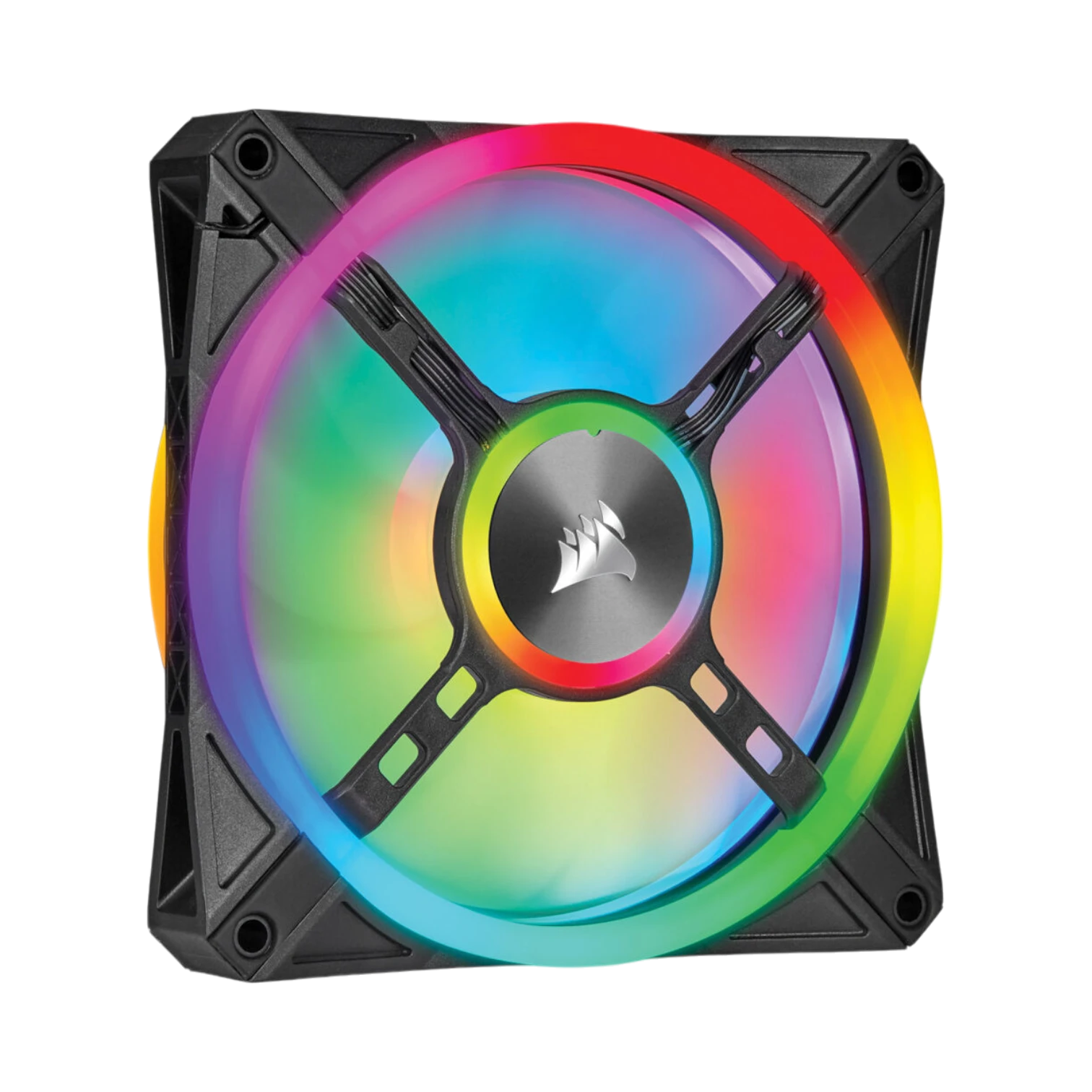 Corsair iCUE QL120 3-Pack RGB 120mm PWM Lighting Node CORE Fan (Black) — Being Shipped