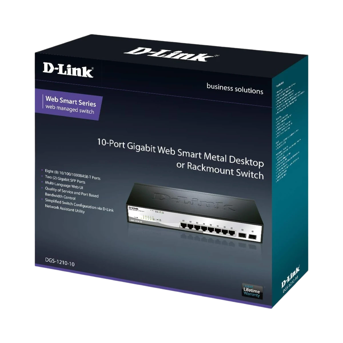 D-Link 10-Port Gigabit Smart Managed Switch 1U (Black/Grey) — Being Shipped