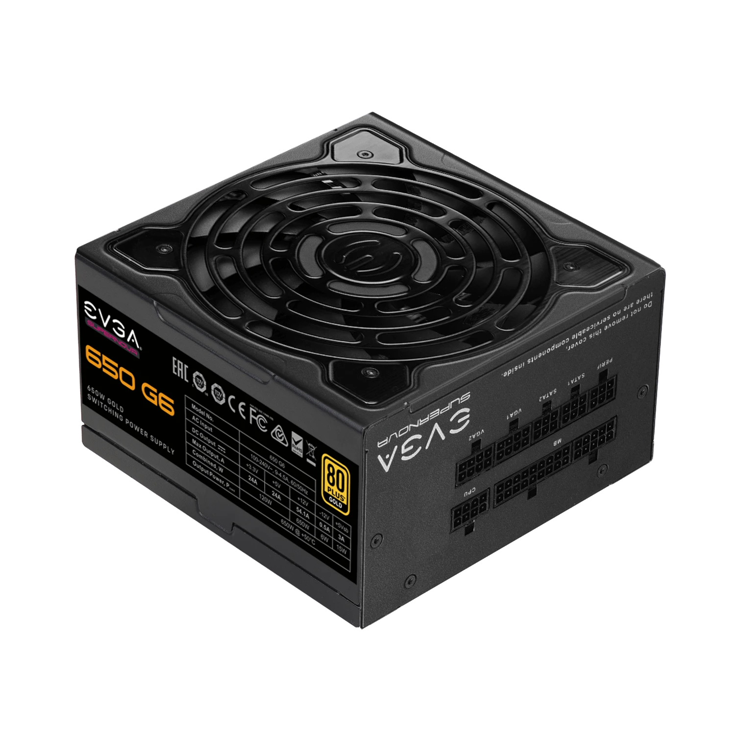 EVGA SuperNOVA 650 G6 80 Plus Gold 650W Fully Modular Power Supply — Being Shipped