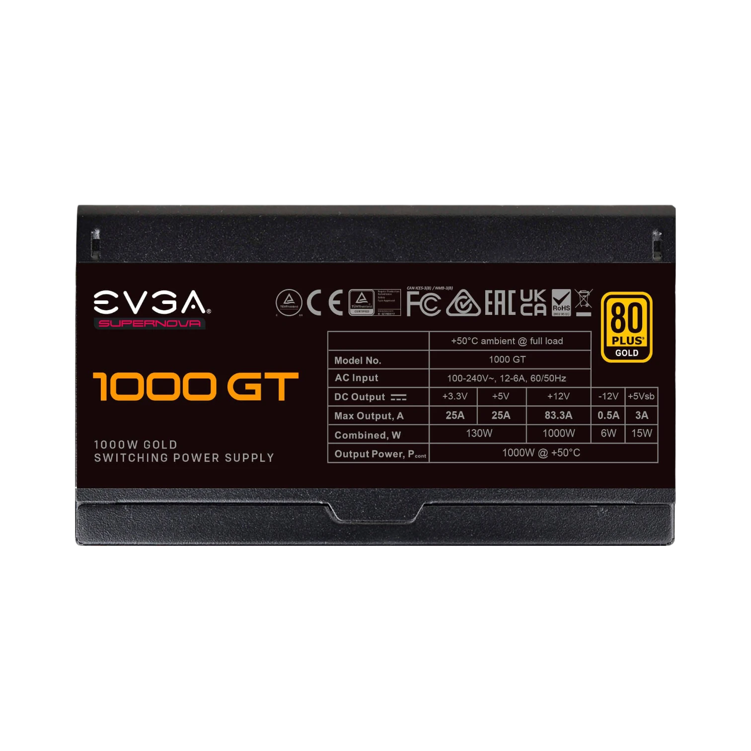 EVGA SuperNOVA 1000 GT 80 Plus Gold Fully Modular Power Supply — Being Shipped