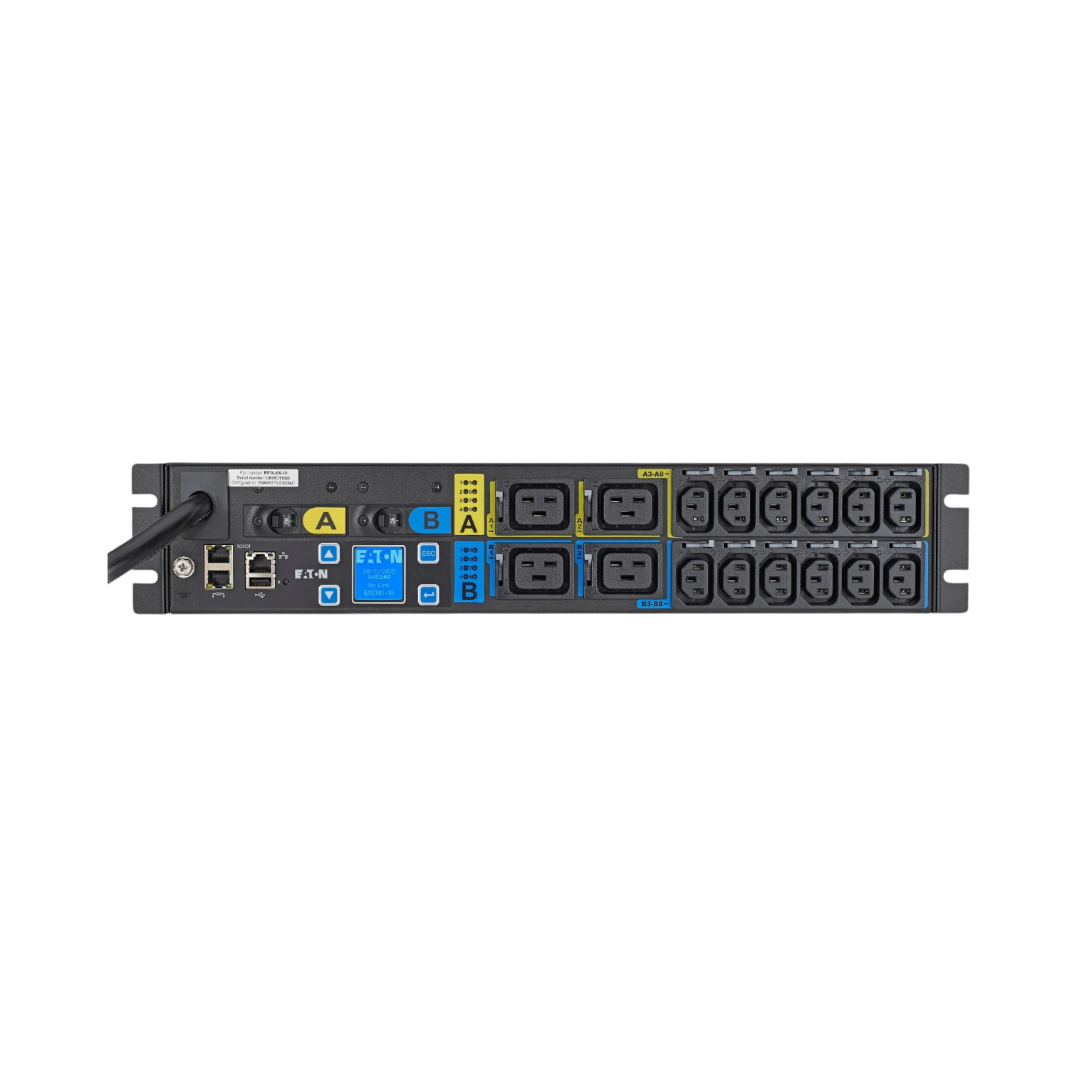 Eaton 24A 2U L6-30P Input (12) C13 (4) C19 Managed Rack Power Distribution Unit — Being Shipped