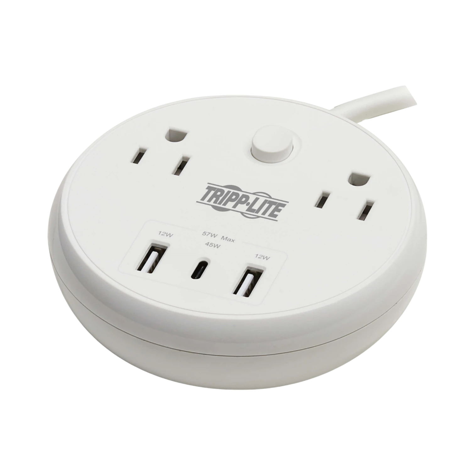 Tripp Lite 57W 8ft Cord 2-Outlet Surge Protector with 3 USB Ports — Being Shipped