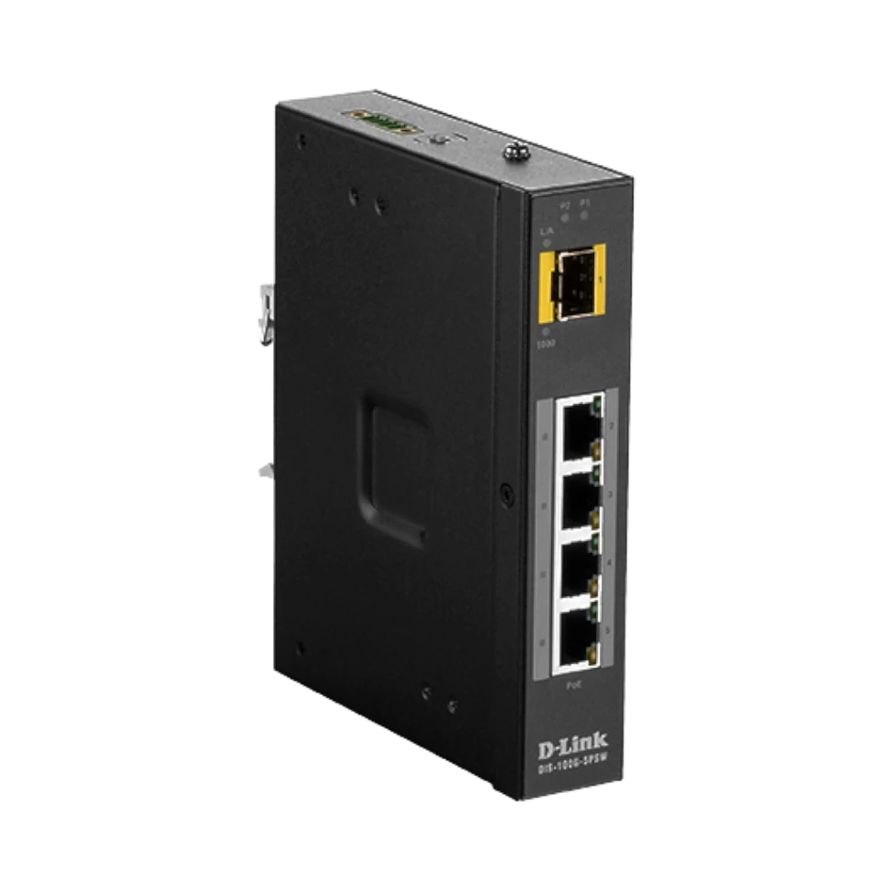 D-Link Industrial 5-Port PoE Gigabit Switch with SFP — Being Shipped