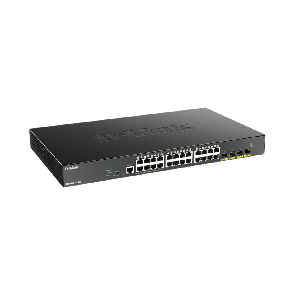 D-Link 10G Uplinks 28-Port Gigabit PoE+ Switch — Being Shipped