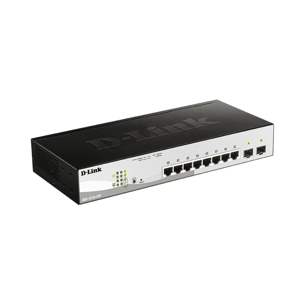 D-Link 10-Port Gigabit PoE+ Smart Switch with 8 PoE Ports — Being Shipped