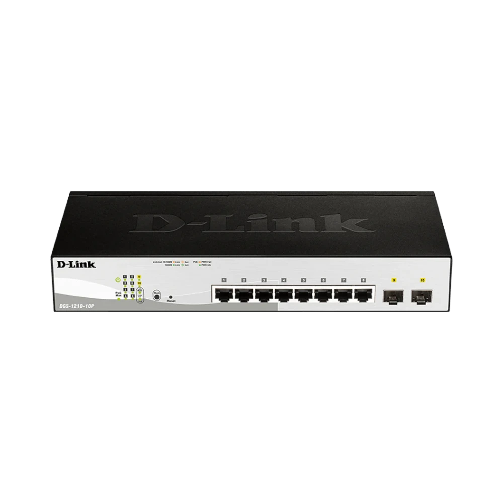 D-Link 10-Port Gigabit PoE+ Smart Switch with 8 PoE Ports — Being Shipped