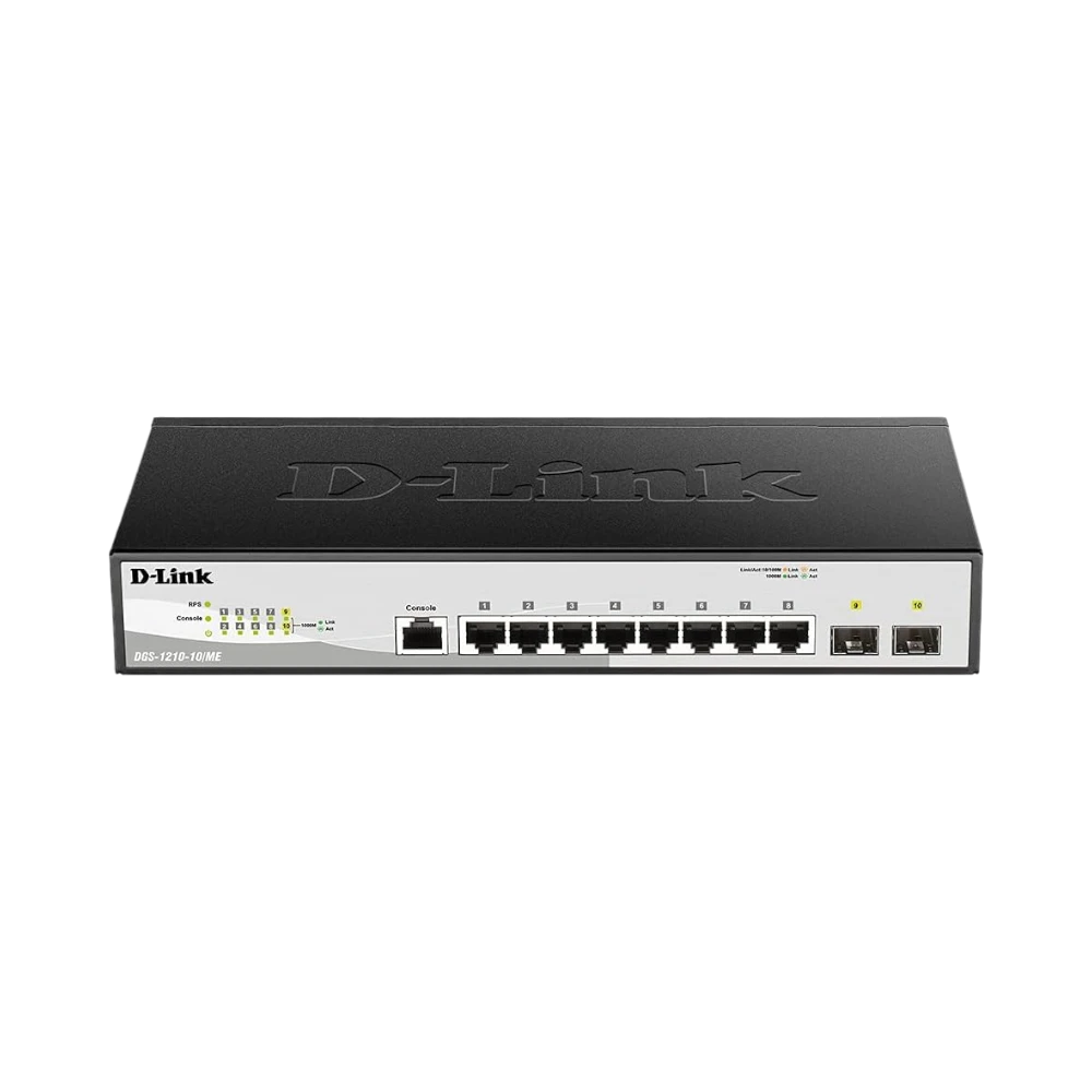 D-Link 10-Port Managed Ethernet Switch with 2 SFP Ports — Being Shipped