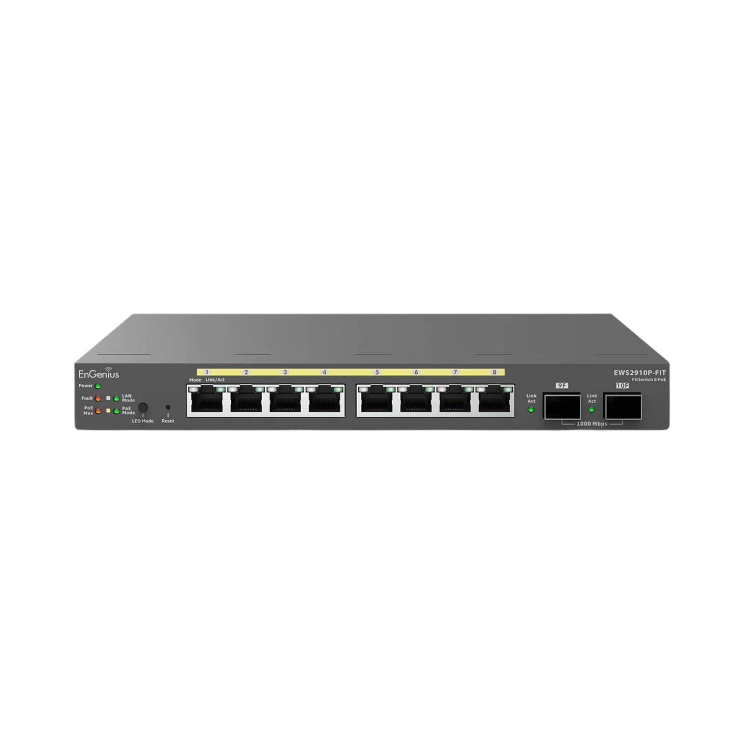 EnGenius EWS2910P-FIT Fit 8-Port Gigabit PoE Compliant Managed Network Switch — Being Shipped