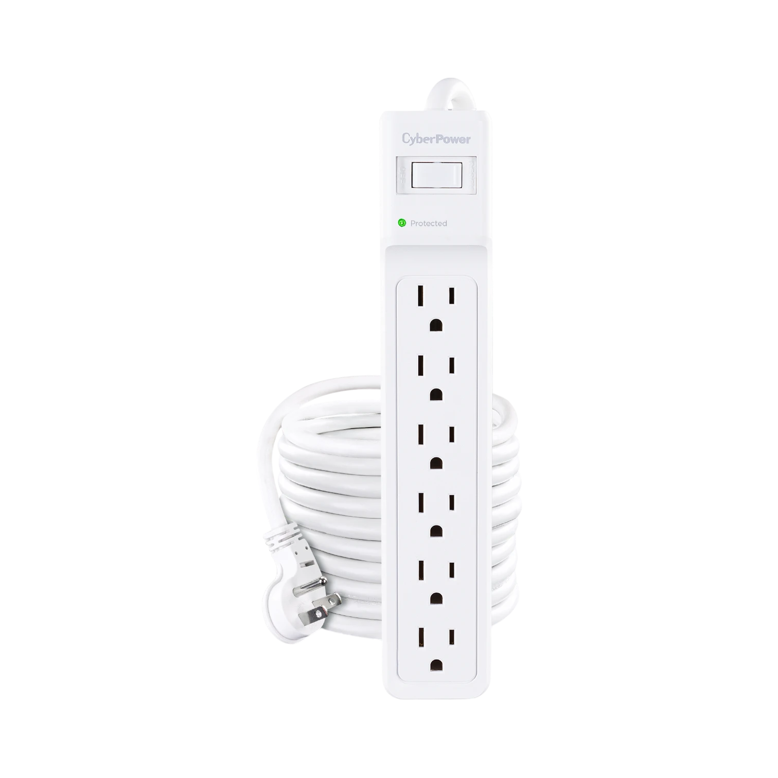 CyberPower B625 Essential 6-Outlet Surge Protector (White) — Being Shipped