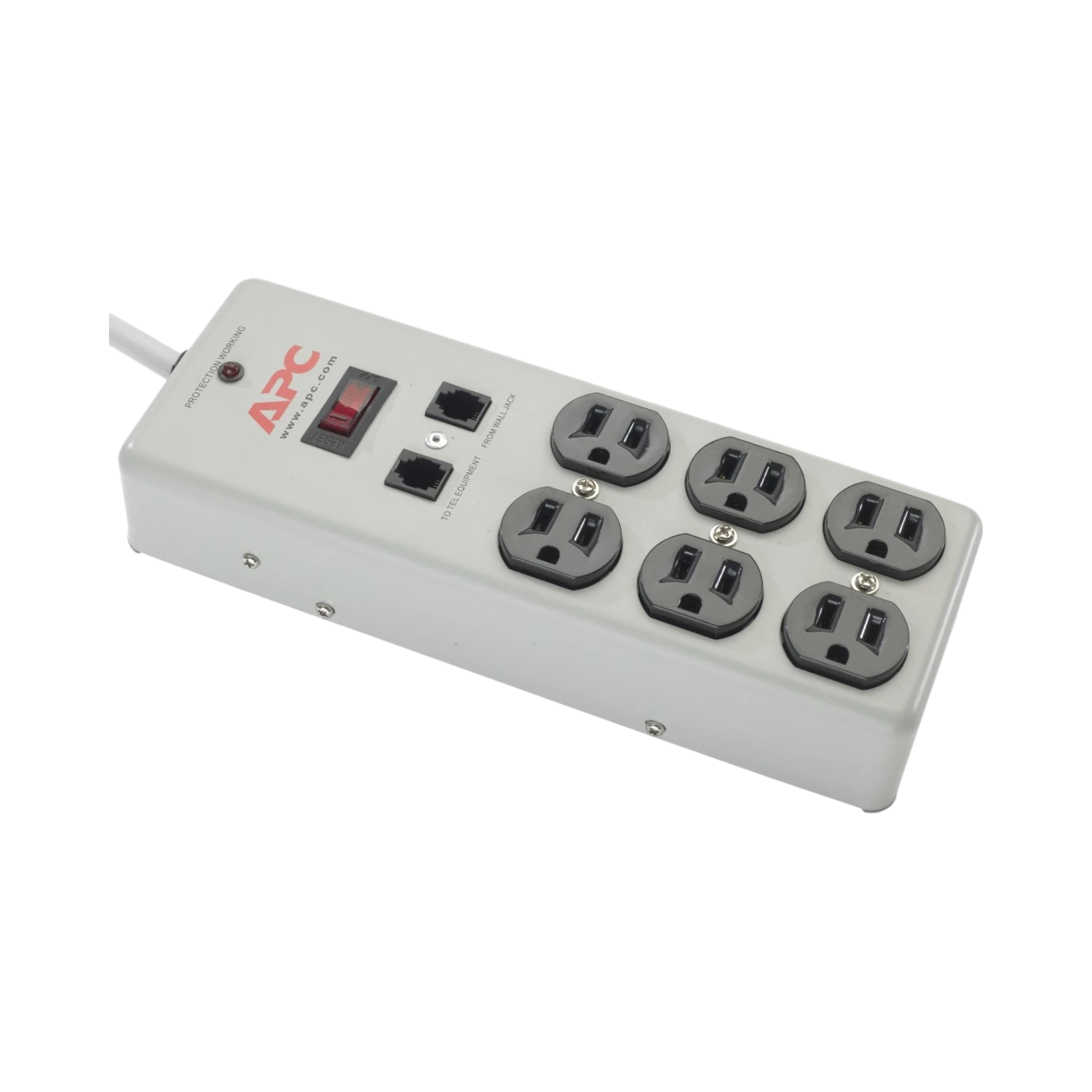 APC Essential 120V 6-Outlets Surge Protector (Gray) — Being Shipped