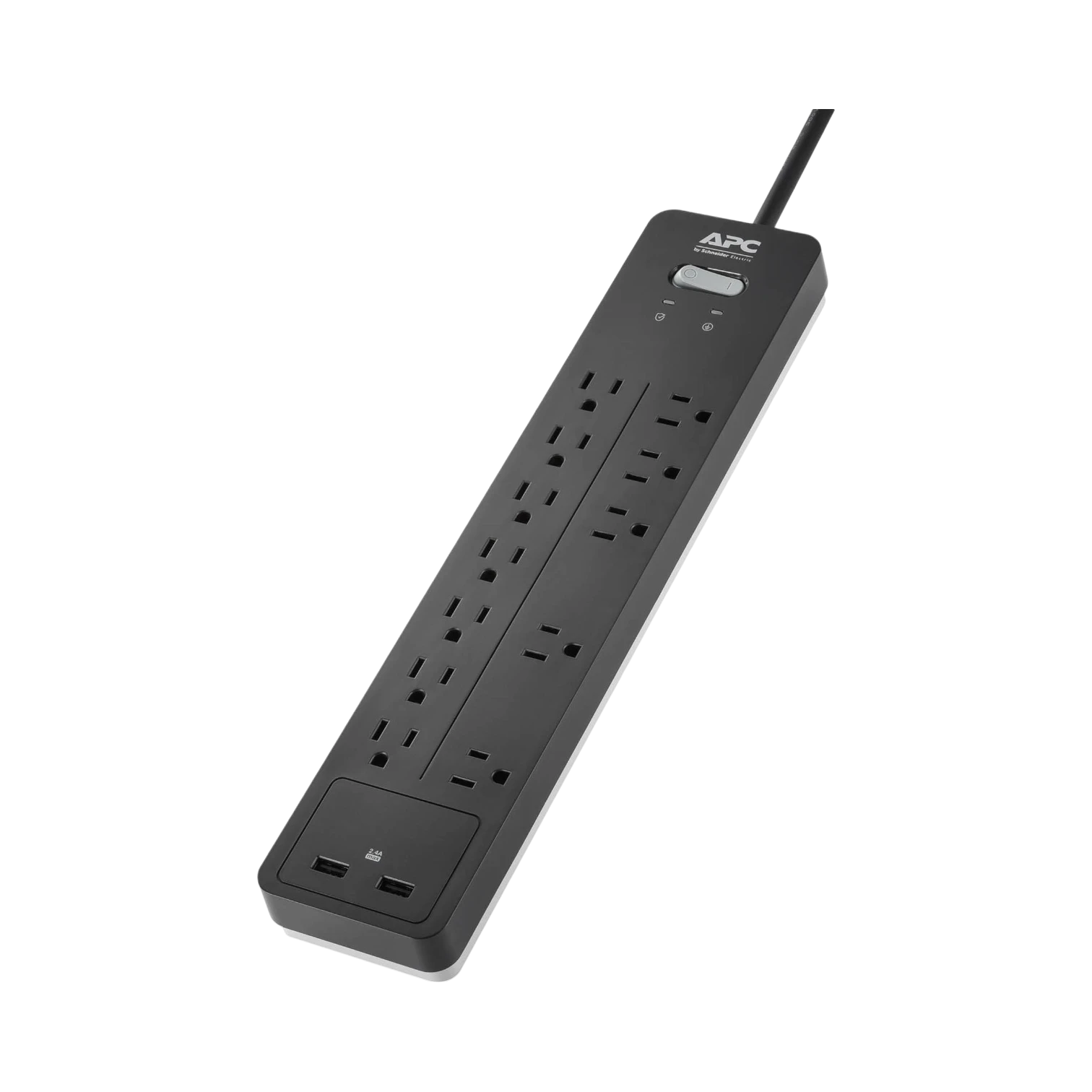 APC 12-Outlet Surge Protector with USB Charging (Black) — Being Shipped