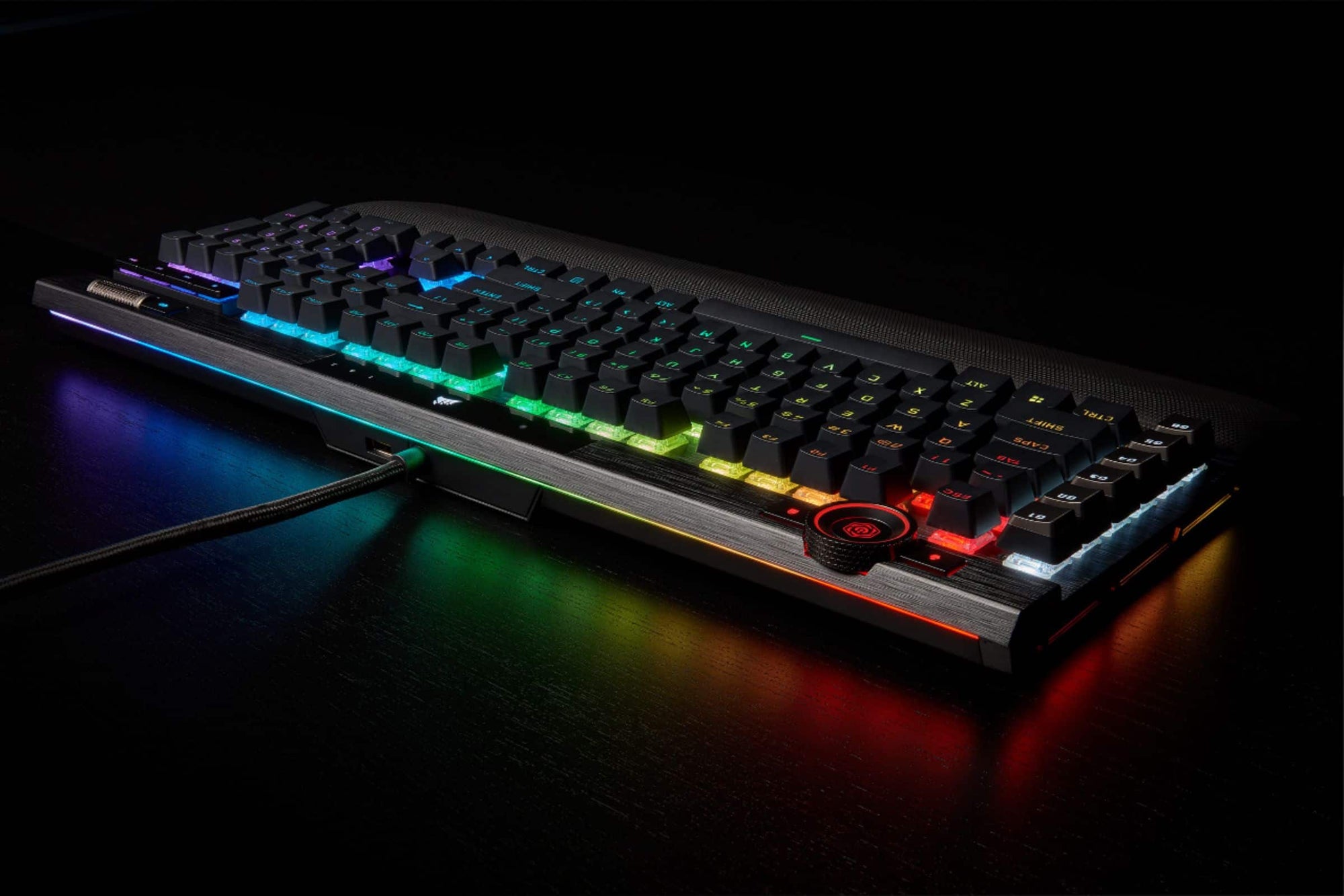 Corsair K100 RGB Optical-Mechanical Gaming Keyboard (Black) — Being Shipped