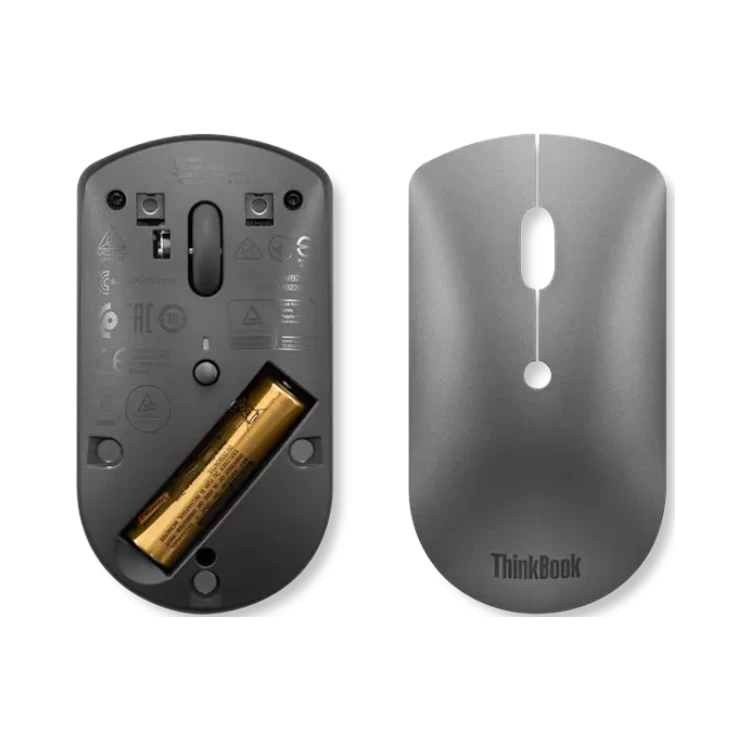 Lenovo ThinkBook Bluetooth Silent Mouse (Iron Gray) — Being Shipped