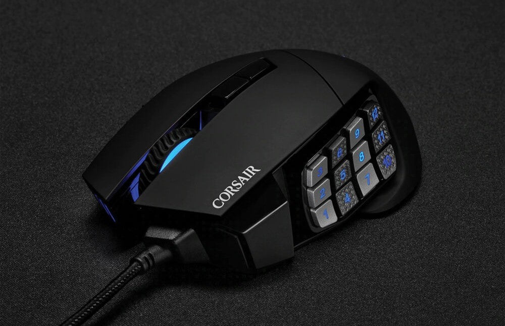 Corsair SCIMITAR RGB ELITE Optical MOBA/MMO Gaming Mouse — Being Shipped