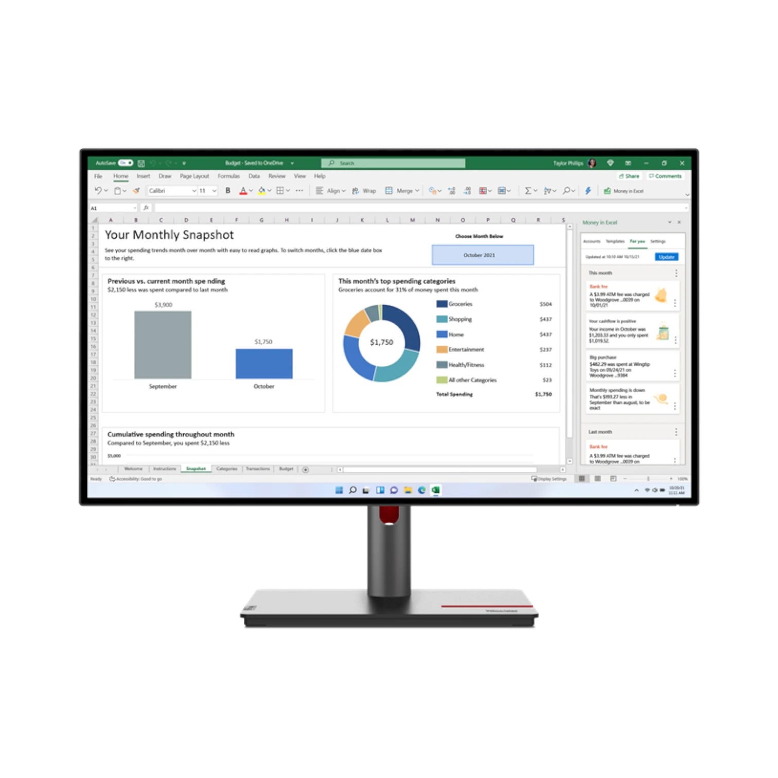 Lenovo ThinkVision P27h-30 27" QHD IPS Monitor — Being Shipped