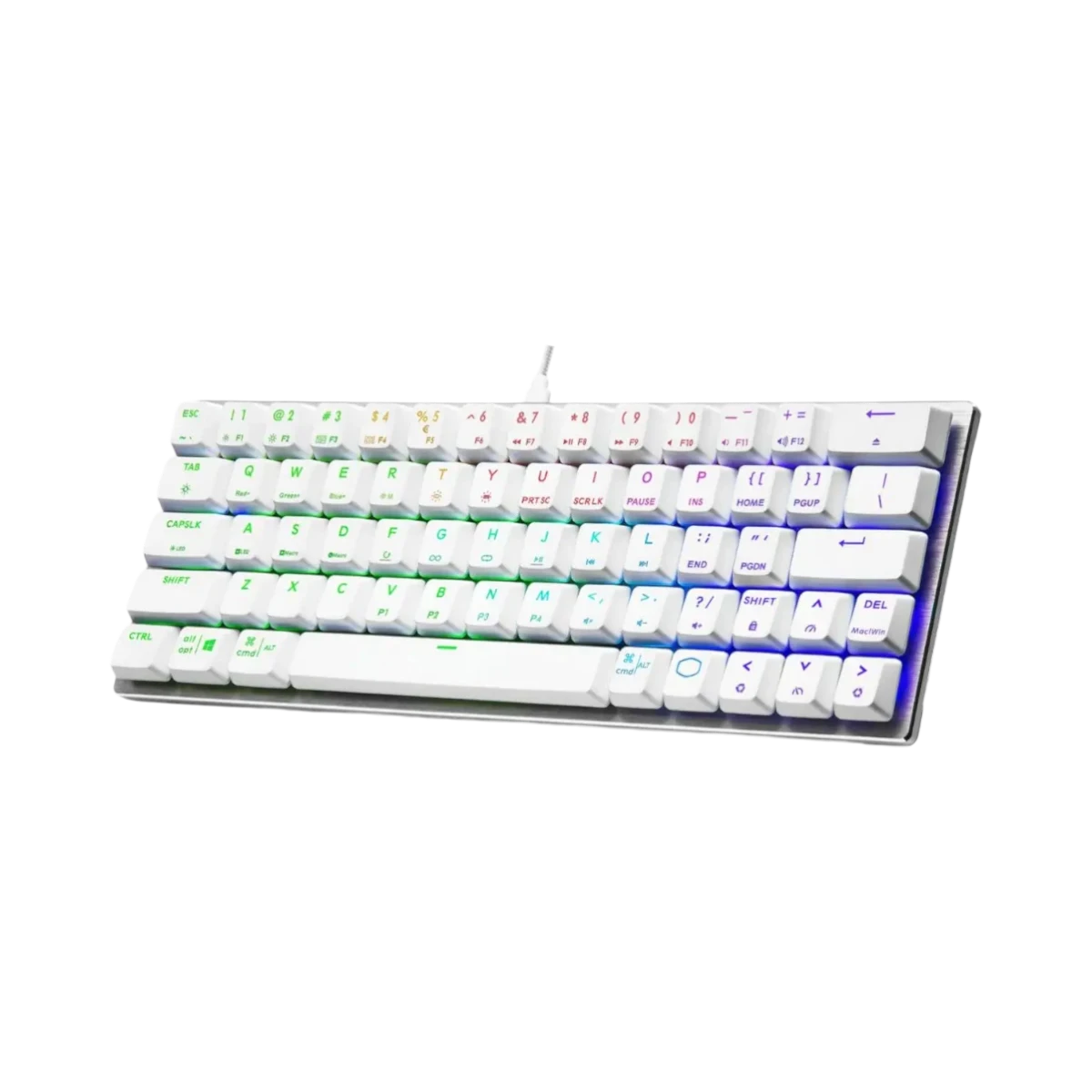 Cooler Master SK620 60% Blue Switches Keyboard (Silver White) — Being Shipped