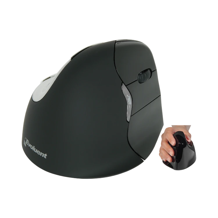 Evoluent VerticalMouse 4 Wireless Ergonomic Vertical Mouse for Mac (Black) — Being Shipped